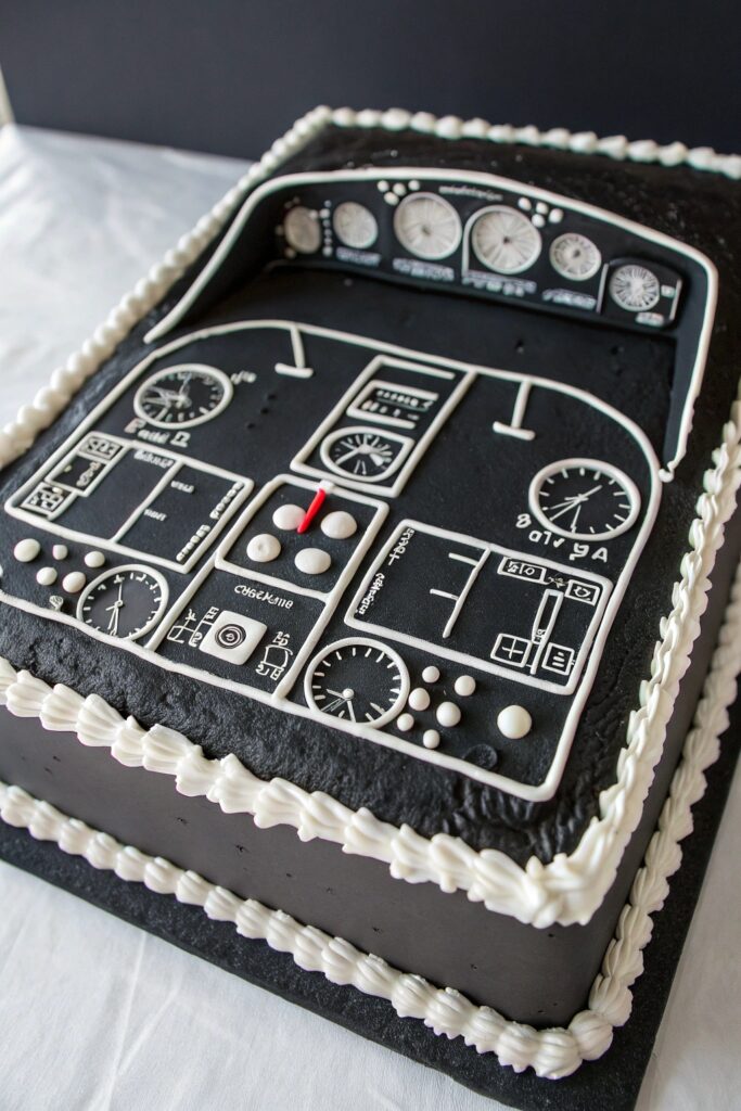 Airplane Cockpit Cake