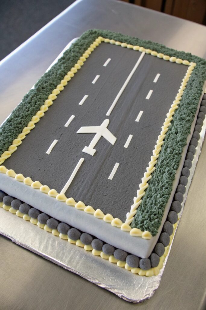 Airplane Runway Cake