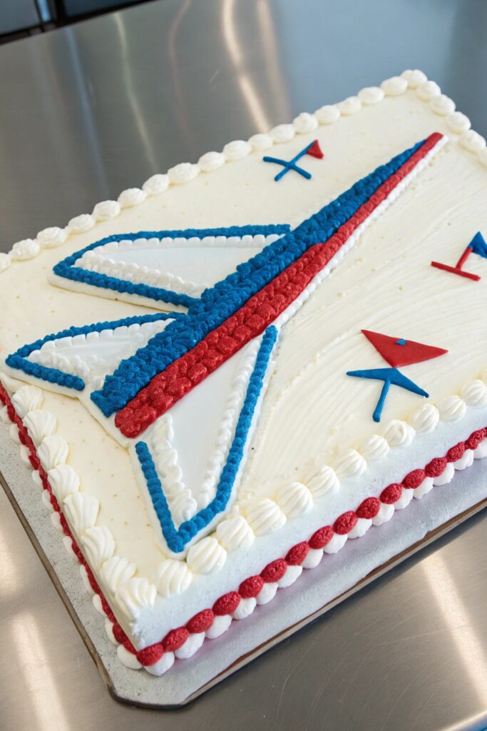 Airplane Tail Fin Cake