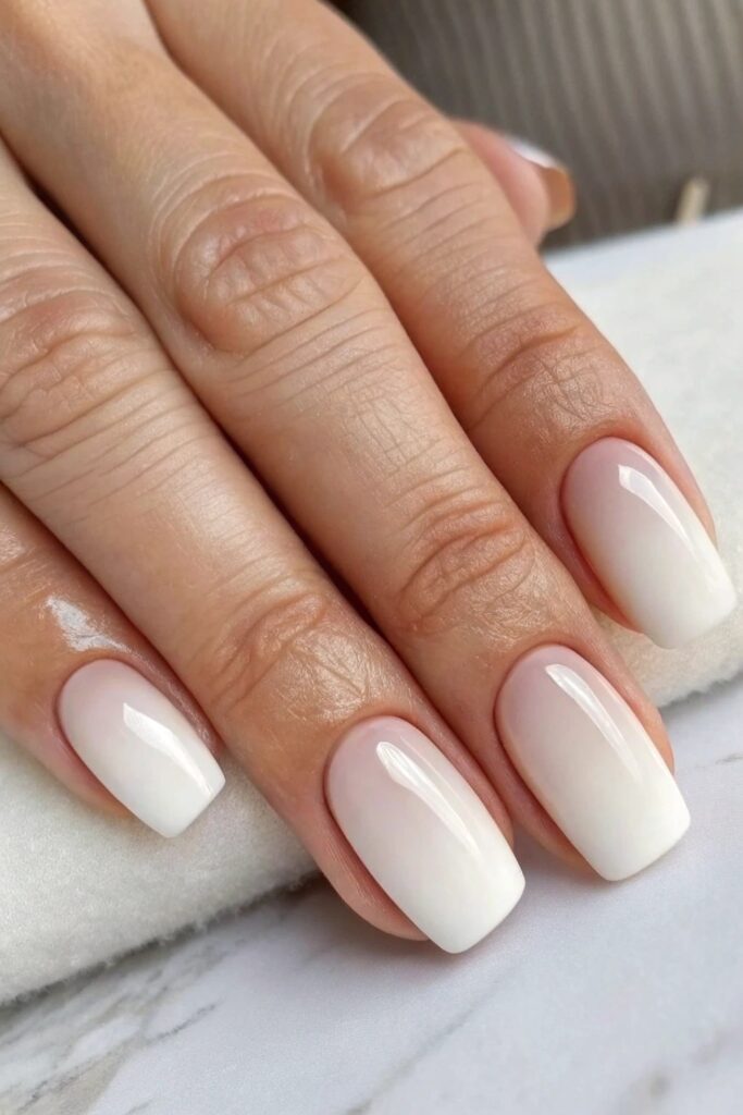 Beige Ombre Nails