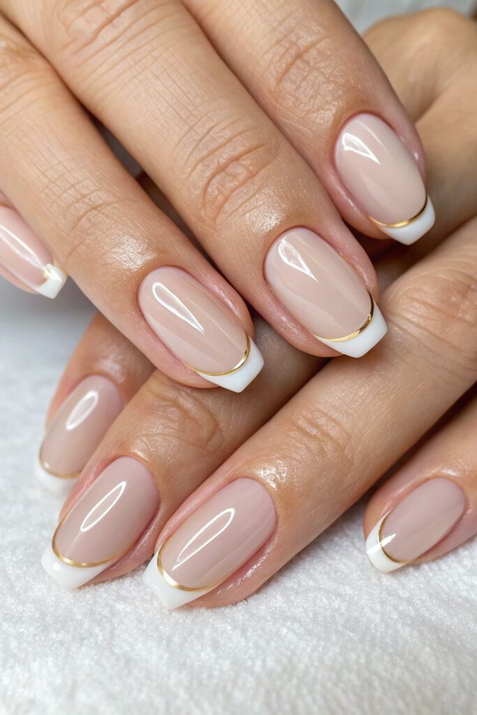 Classic Beige French Tips