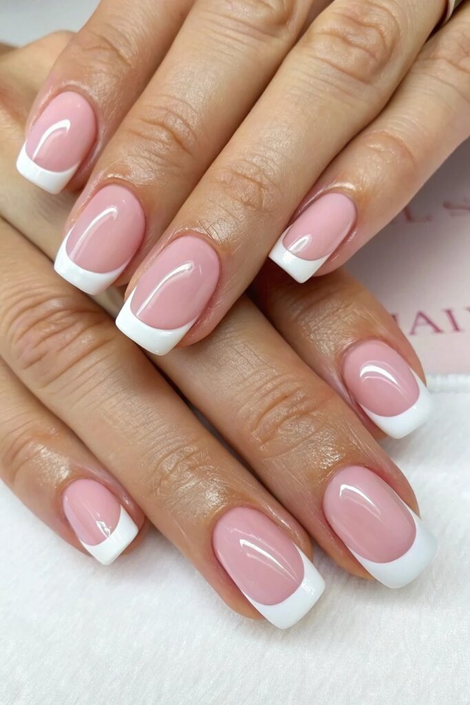 Classic French Nails