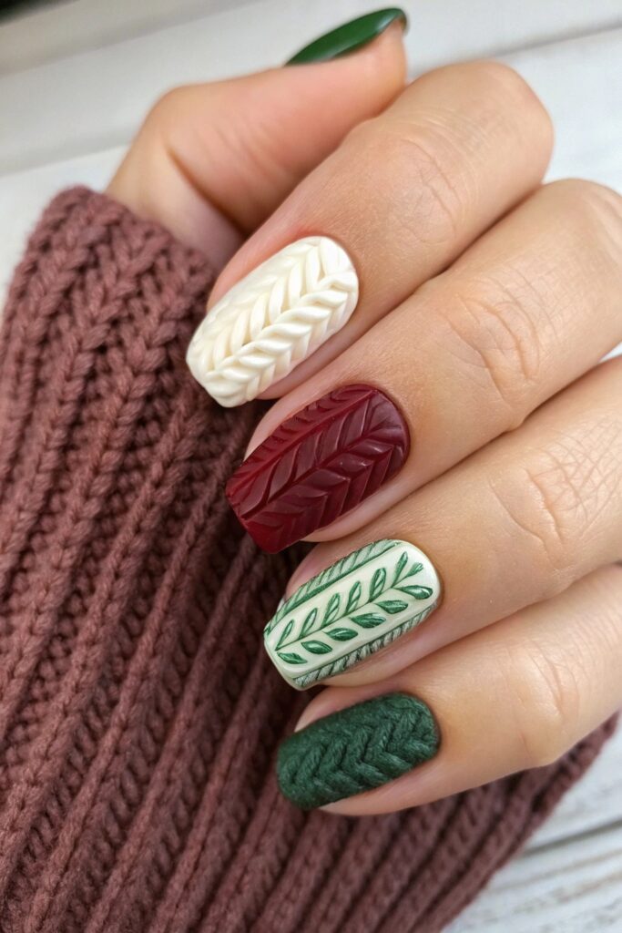 Cozy Sweater Nails