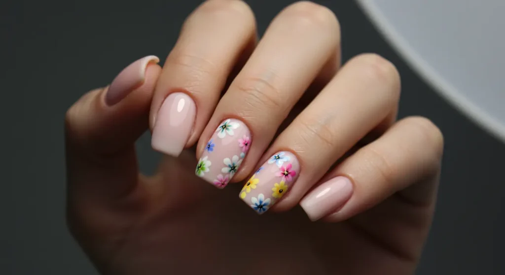 Floral Fantasy Almond Nail Designs