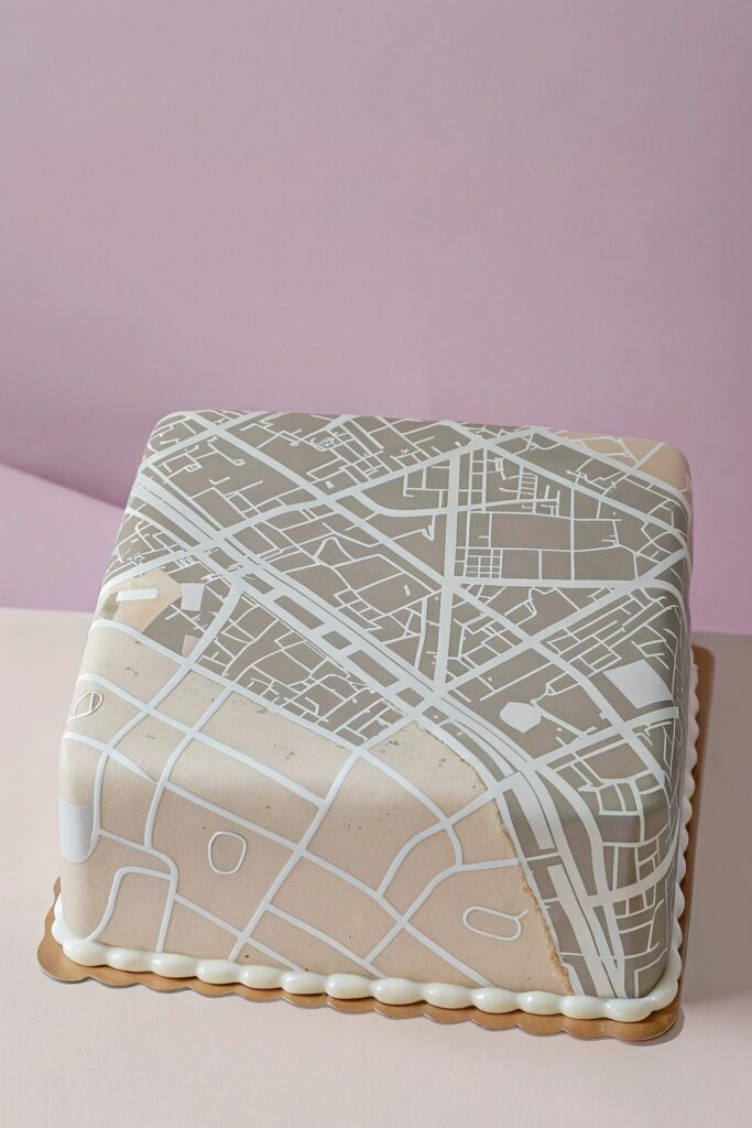 Gotham City Map Cake