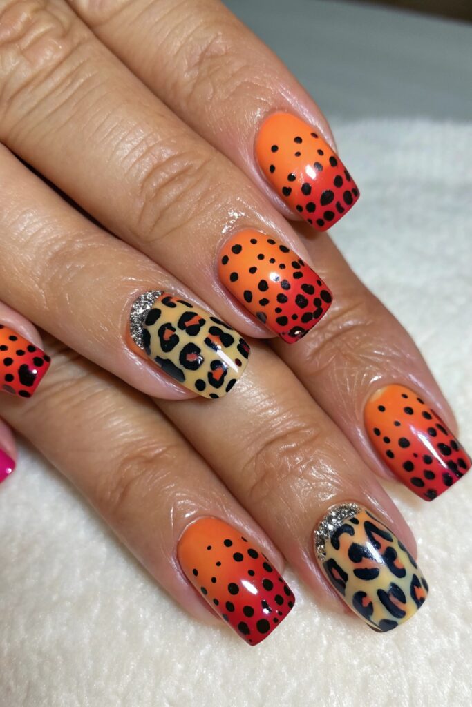 Leopard Print with 3D Elements