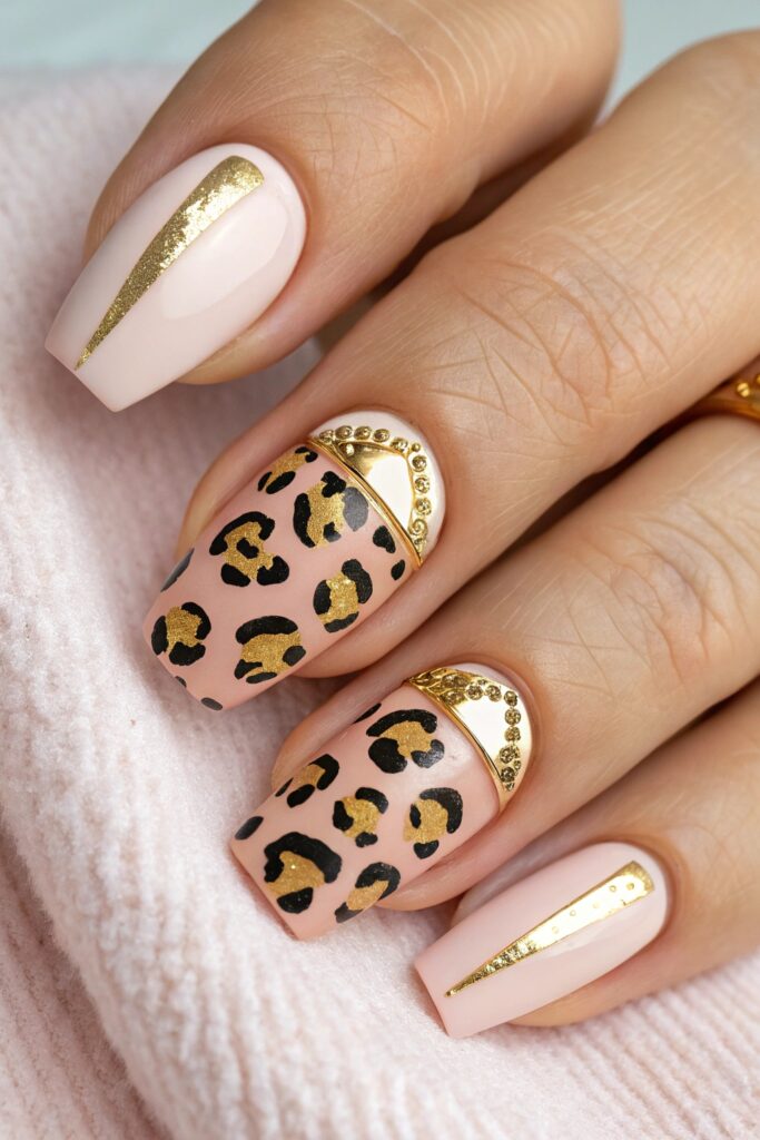 Leopard Print with Gold Accents