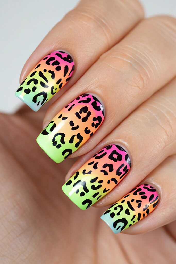 Leopard Print with Neon Colors