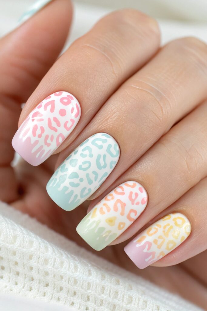 Leopard Print with Pastel Colors