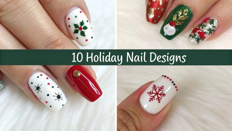 Holiday nail design